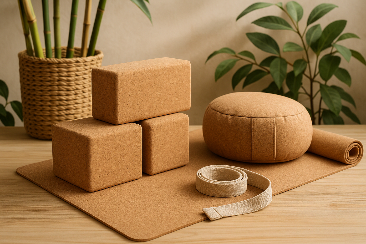 Eco-Friendly Essentials Crafted from natural cork, our yoga tools enhance your practice with mindfulness and sustainability.